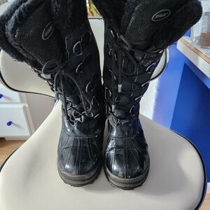 Khombu Black Winter & Rain Boots